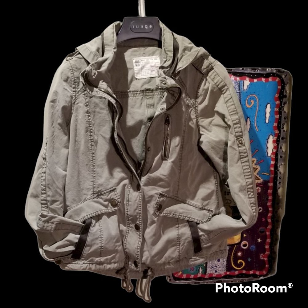 GARAGE Wmns Khaki Cargo Jacket (Size XS) - Picture 1 of 15